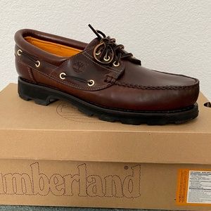 NEW Timberland Mens 11M LEATHER BOAT SHOES